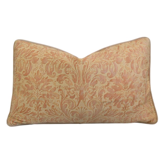 2020s Mariano Fortuny Lucrezia Italian Botanical Feather/Down Pillow For Sale - Image 5 of 7