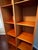 2000s Modern Mobile Cherry 10-Cubby Shelving Unit on Industrial Casters For Sale In Los Angeles - Image 6 of 11