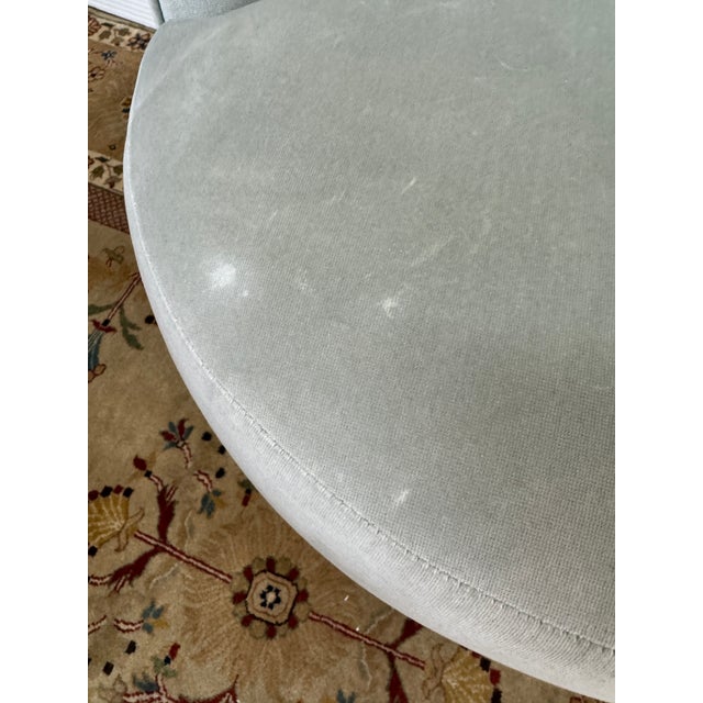 Sophisticated Barrel Back Swivel Chair For Sale - Image 11 of 12