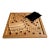 Double-Sided Wood Game Board: Checkers & Word Game For Sale