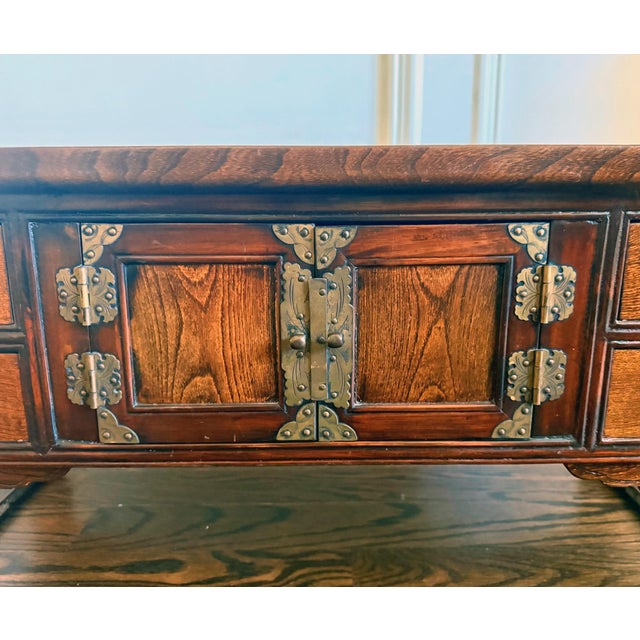 Brown Fine Antique Korean Scholar Desk Ch'aeksang Joseon Dynasty For Sale - Image 8 of 14