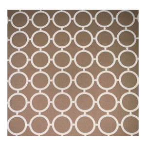 Free Spirit Designer Vicki Payne Taupe Brown & Cream Circles Geometric Rings Fabric Sample