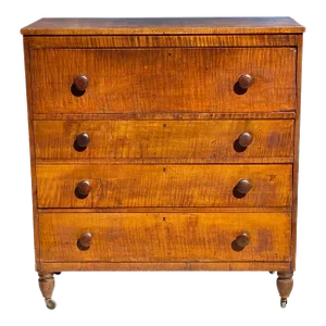 Federal Tiger Maple Country Butler's Desk in Original Surface Circa 1790 - 1810
