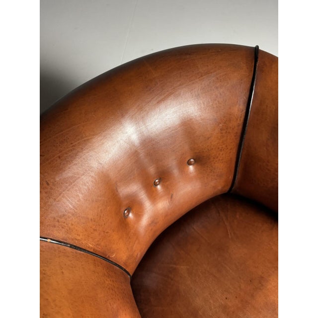 Vintage Club Chairs in Sheepskin Leather, Set of 2 For Sale - Image 18 of 18