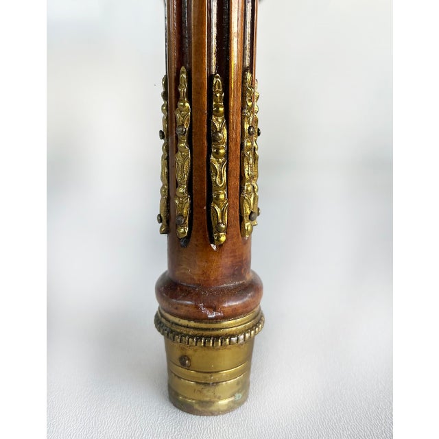 1990s Italian Inlaid Side Tables With Bronze Mounts by Marconi Arte, Pair For Sale - Image 16 of 18