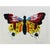 Set of 6 - One-of-a-Kind Organic Modern Butterflies Oil Paintings | Unique Pieces | Unframed For Sale - Image 6 of 7