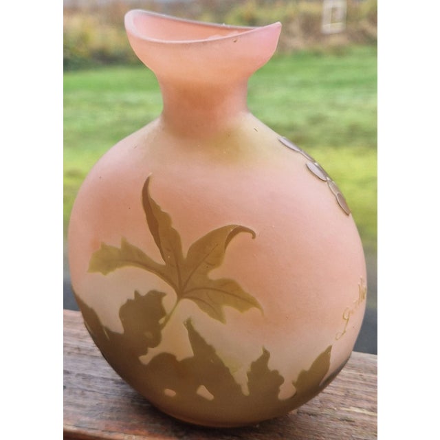 Emile Galle Emile Galle Nancy (France) - Art Nouveau Floral Vase, c.1900 For Sale - Image 4 of 6