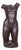 Art Deco Nude Ceramic Torso Statue, 1940s For Sale