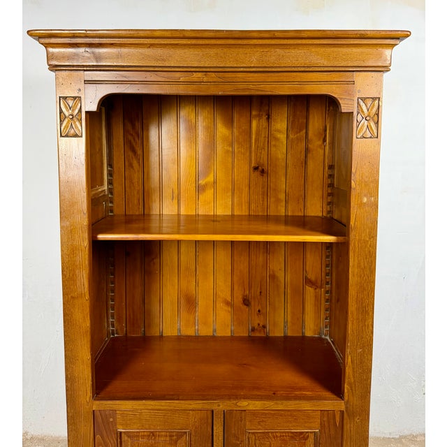 Wood Spanish Oak Rustic Wood Cabinet, 1940s For Sale - Image 7 of 11