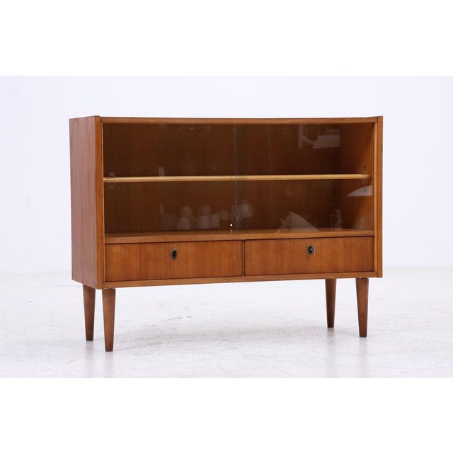 Vintage Chest of Drawers with Glass Sliding Doors, 1960s For Sale - Image 13 of 13