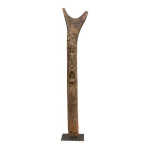Authentic Finely Carved Yoruba House Post