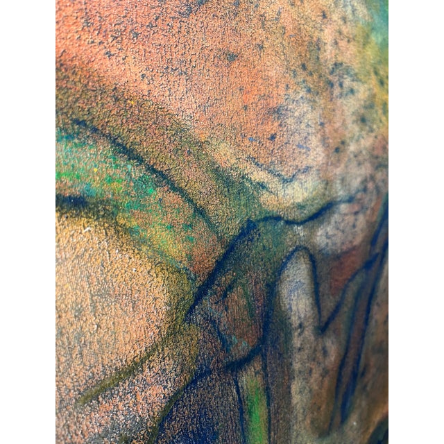 Abstract David Andres Large Abstract Acrylic Painting on Canvas 1998 For Sale - Image 3 of 9