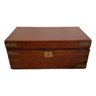 Rare 19th Century English Writing Slope With Secret Drawers For Sale
