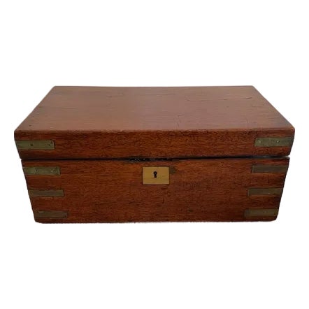 Rare 19th Century English Writing Slope With Secret Drawers For Sale