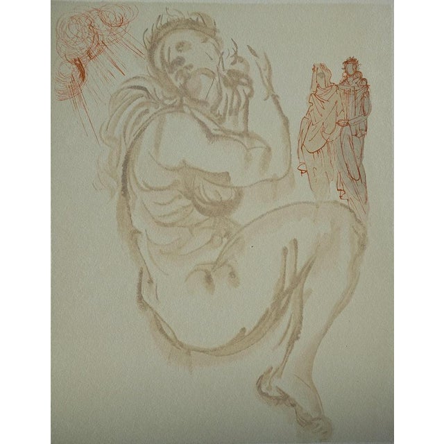 Salvador Dalí (1904-1989) Purgatory 19: Dante's Dream Color wood engraving Unsigned On BFK Rives wove paper, 26 x 33 cm...