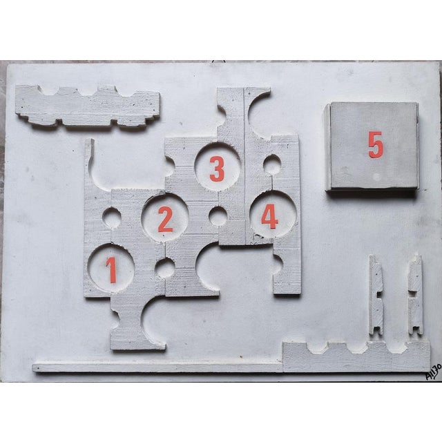 Modern Alberto Squarcia, Liberazione No. 5, 1970s, Wood Collage For Sale - Image 3 of 5