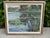 Traditional Lau Chun Water Lily Landscape Oil Painting on Canvas, Framed Impressionist Pond Scene For Sale - Image 3 of 12
