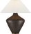 Transitional Kelly Wearstler by Visual Comfort Signature Rohs Extra Large Table Lamp in Stained Black Metallic with Linen Shade For Sale - Image 3 of 3