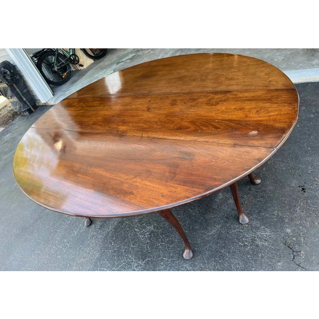 Vintage Queen Ann Collapsable Harvest Dining Table For Sale - Image 11 of 12