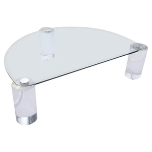 Karl Springer Lucite Sculpture Leg Coffee Table