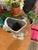 Jade Stamped Authentic- Vintage 1979 Arthur Court Aluminum Frog Pitcher With Jade Green Eyes For Sale - Image 8 of 12