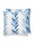 Contemporary The House Of Scalamandré Chira Island Square Pillow In Blue Marine For Sale - Image 3 of 3