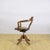 Victorian Style Swivel Chair with Wicker Seat and Walnut Frame, 1900s For Sale - Image 3 of 9