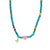 Lucky Heart & Butterfly Turquoise Charm Necklace For Sale - Image 9 of 9