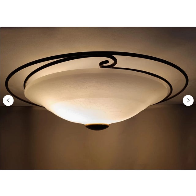 White Ceiling Light from Marchetti Lighting, 1970s For Sale - Image 10 of 12