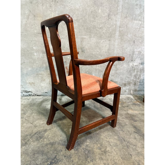Late 19th Century Late 19th Century George II Style Dining Chairs Set of 6 – 2 Armchairs 4 Side Chairs For Sale - Image 5 of 16