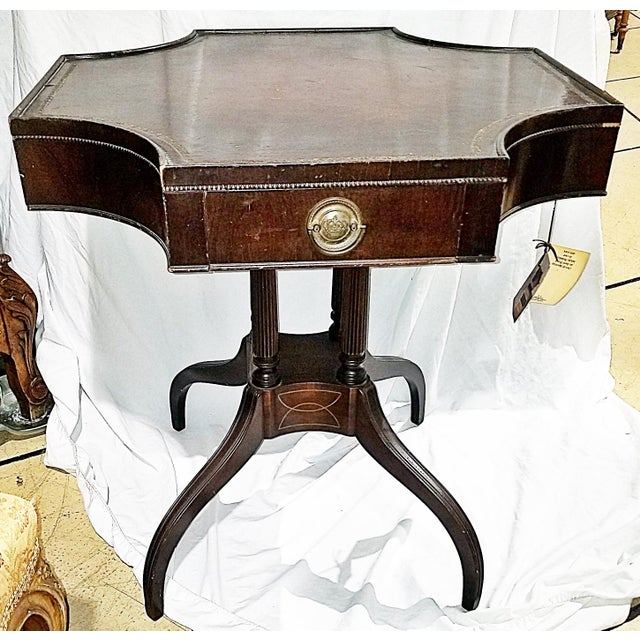 Wood 1930-40s Mahogany End Tables, 2 Available For Sale - Image 7 of 12