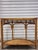 1970s Demi-Lune Franco Albini Style Bamboo & Rattan Console Table For Sale - Image 5 of 12