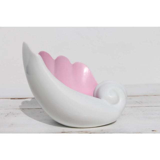 Mid-Century Large Shell Porcelain Soap Dish, Portuguese, Vista Alegre For Sale - Image 4 of 13