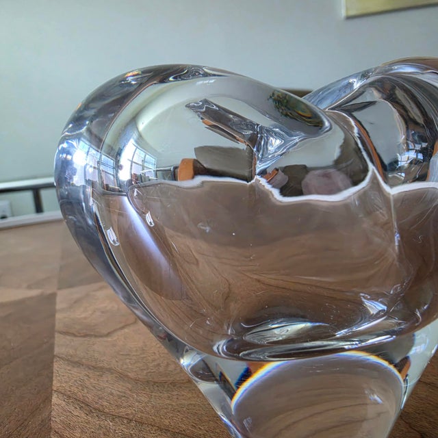 Pair of Vintage Rosenthal Studio-Linie Crystal Heart Solifleur Vases by Michael Boehm For Sale - Image 13 of 17