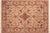 Burgundy Shabby Chic Medallion 1990's Pak-Persian Taupe/Red Wool Rug - 6'1'' X 8'10'' For Sale - Image 8 of 9