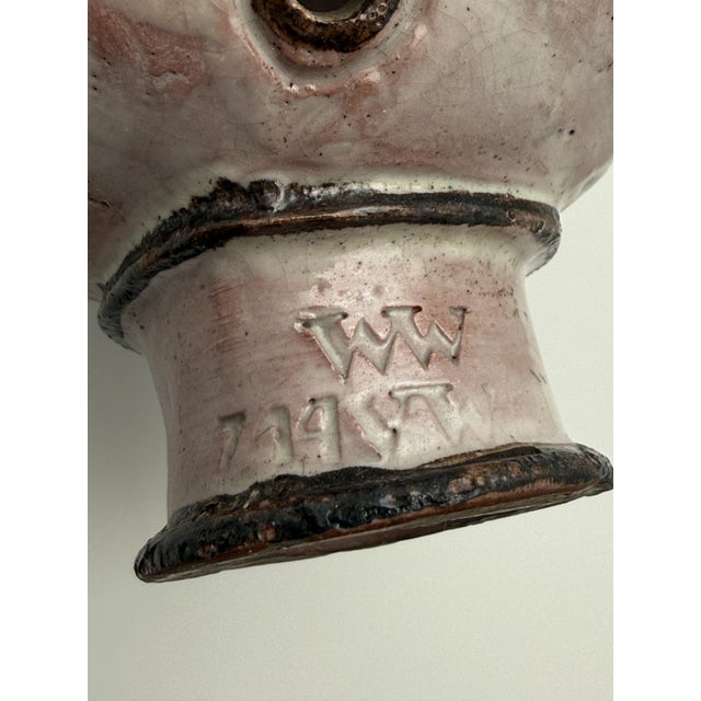 Ceramic Viennese Art Deco Ceramic Model 714/1 Mask Vessel by Vally Wieselthier for Wiener Werkstätte, 1919–1922 For Sale - Image 7 of 14