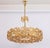 Gilt Brass and Crystal Glass Encrusted Chandeliers from Palwa, Germany, 1970s For Sale - Image 13 of 17