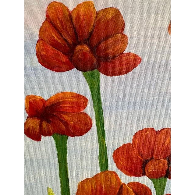 Paint Painting - Red Poppies For Sale - Image 7 of 10