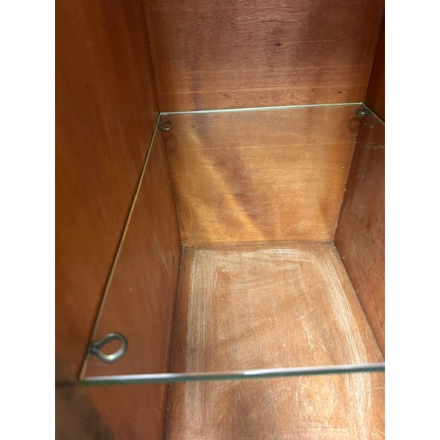 Rare 1930s Art Deco Burlwood Veneer Cutlery Cabinet With Bakelite Knobs For Sale - Image 10 of 16