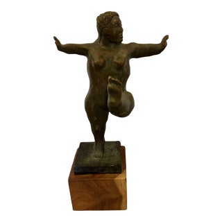 Artist - Made Metal Figural Sculpture in Motion For Sale