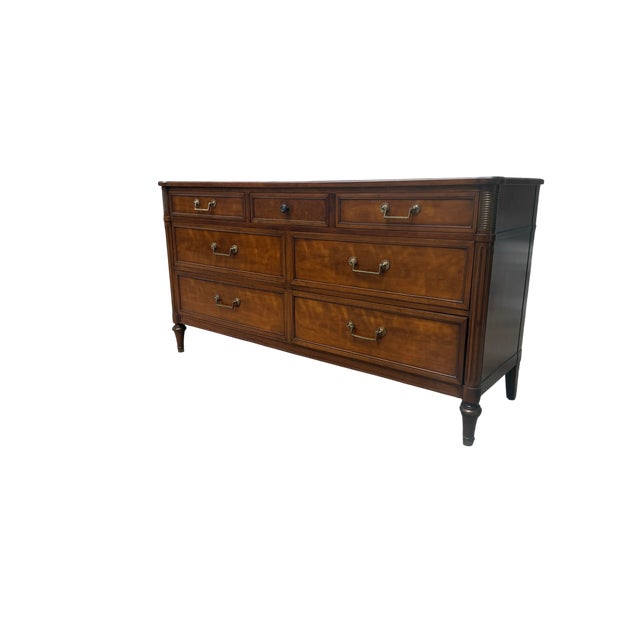 1960's Kindel Furniture Belvedere French Regency Louis Walnut Dresser For Sale - Image 9 of 15