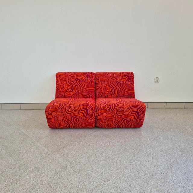 Mid-Century Slipper Chairs, Germany, 1970s, Set of 2, in Very Good conditions. Designed 1970 to 1979