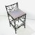 1980s 1980s Wrought Iron Vanity Stool For Sale - Image 5 of 15