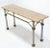 Mid Century Modern Solid Brass Rope Marble Top Console Table For Sale - Image 10 of 11