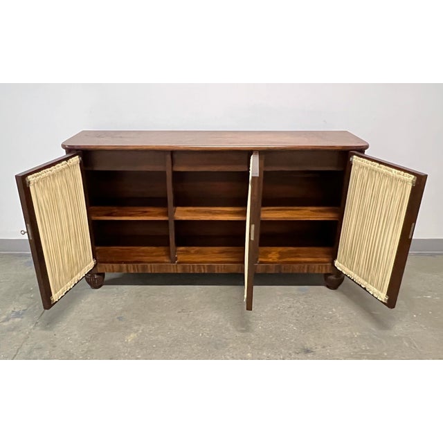 Wood English Regency Style Rosewood Breakfront Sideboard / Credenza For Sale - Image 7 of 9