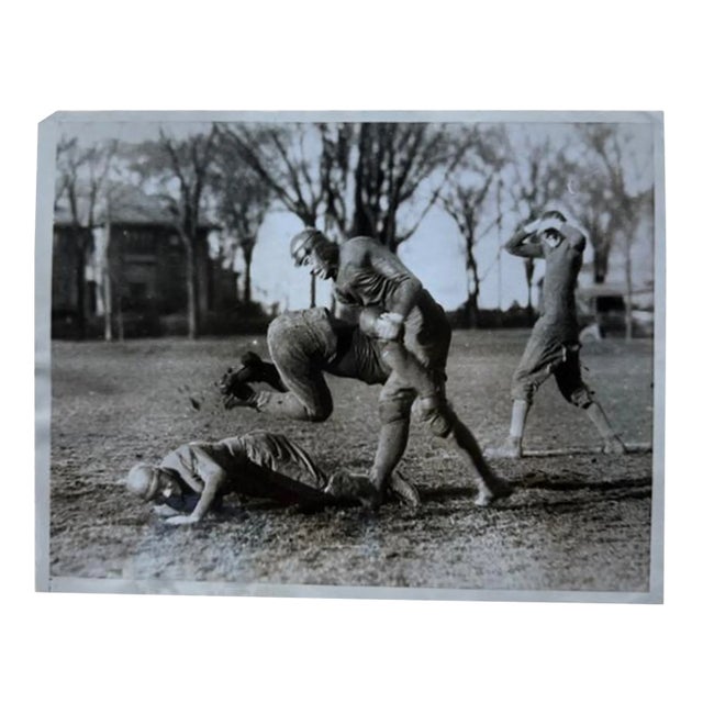 Antique Original Action Photo Spring Football Practice Sports Memorabilia For Sale
