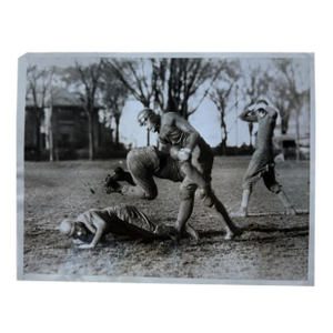 Antique Original Action Photo Spring Football Practice Sports Memorabilia