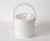 Bucket Brigade 1970 Mid-Century Modern White Leather & Lucite Lidded Ice Bucket For Sale - Image 12 of 12