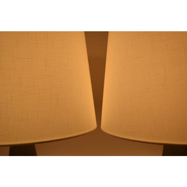 Danish Modern Ceramic Table Lamps by Einar Johansen for Søholm, 1960s, Set of 2 For Sale - Image 11 of 12