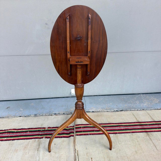 Antique Mahogany & Birch Federal Tilt-Top Spider-Leg Candlestand, New Hampshire or Maine, Circa 1790-1810 For Sale - Image 17 of 17